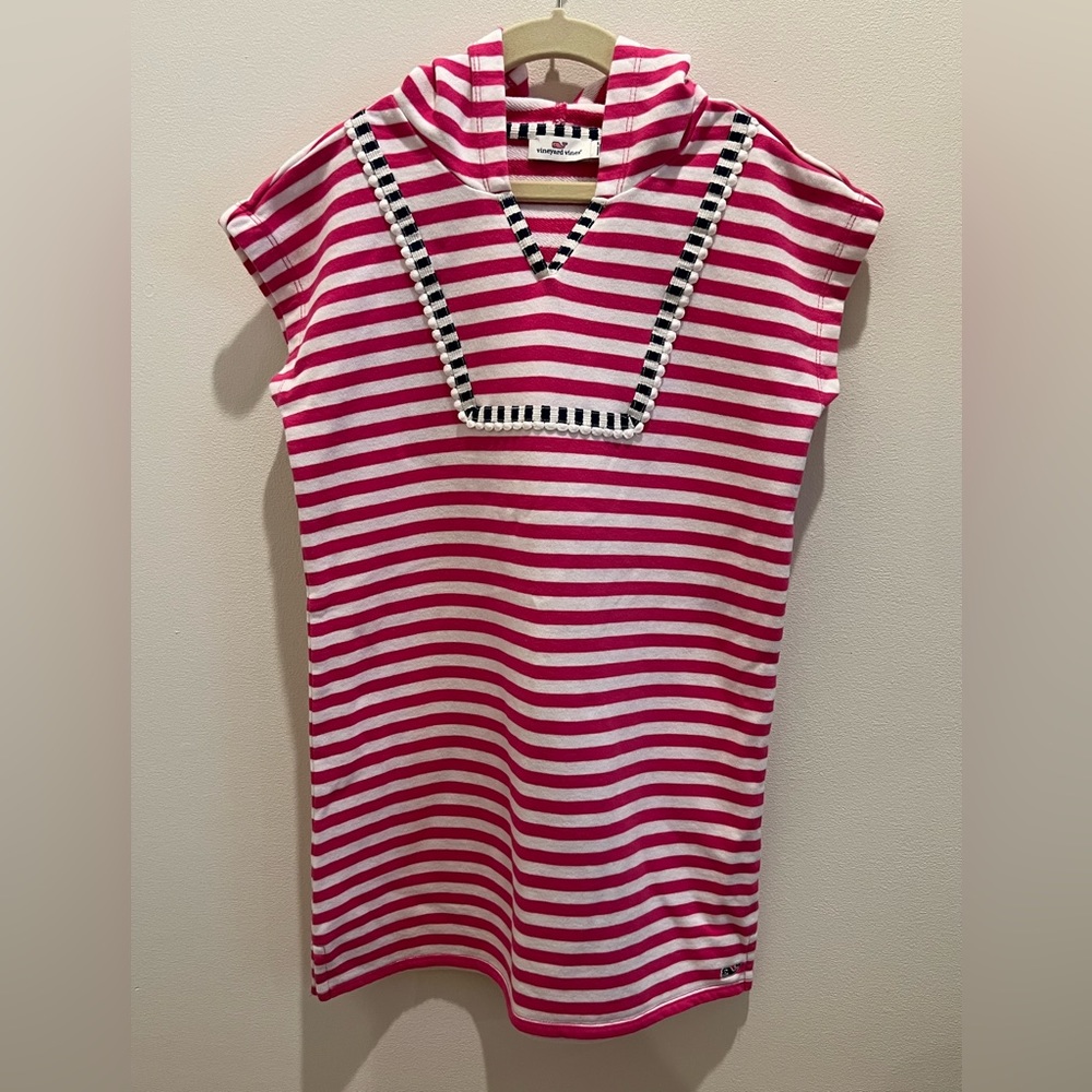 Vineyard Vines Hooded Swim Coverup/Dress Girl Size 10/12